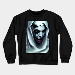 SPOOKY AND CREEPY RED EYED SPOOKY HALLOWEEN Crewneck Sweatshirt